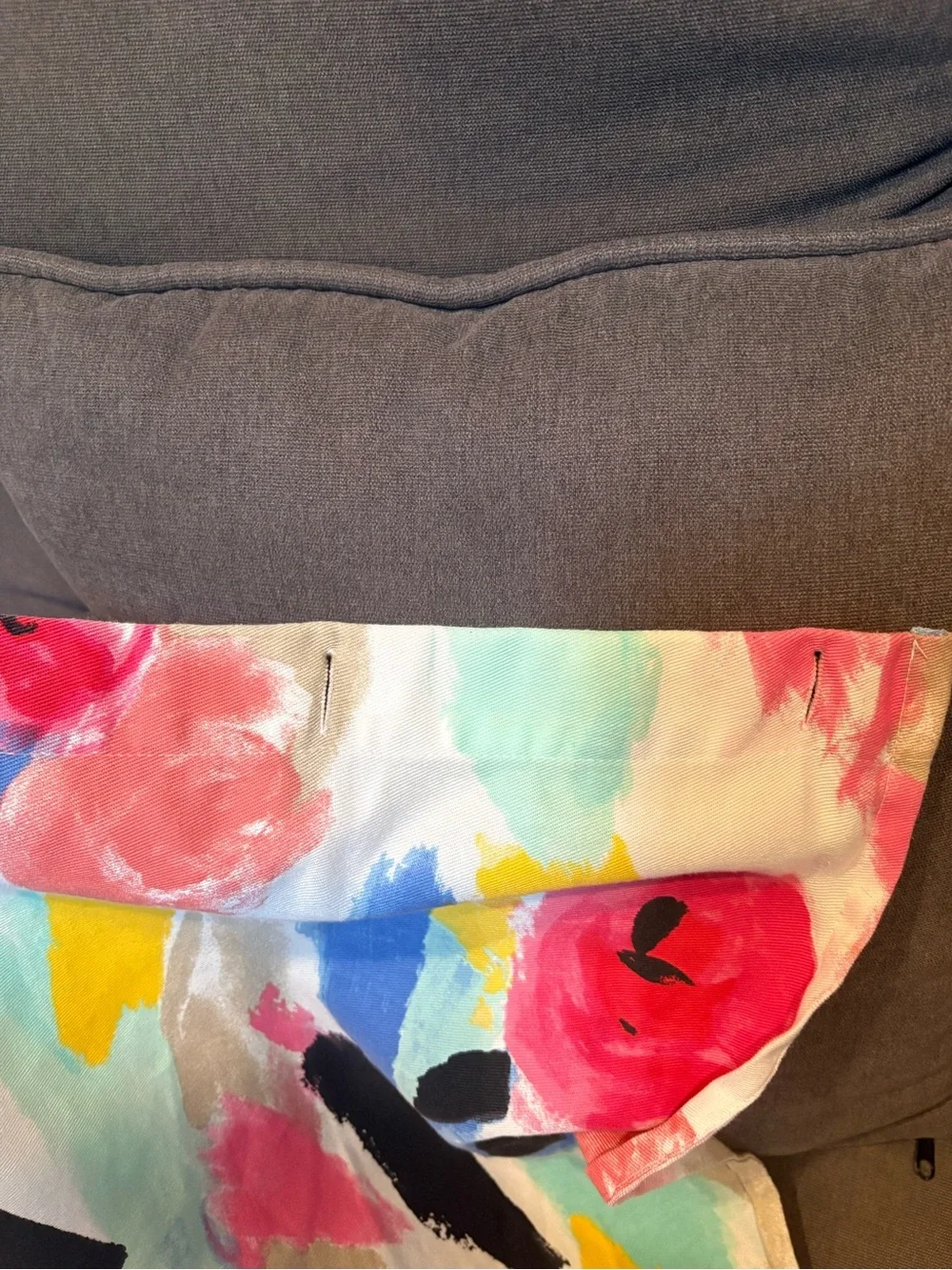Kate Spade New York Paintball Floral Shower Curtain Machine Washable